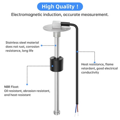 Level Water Sensor In Tank 0-190 Ohm Fuel Level Sensor - 400mm Thread Twist-in Tank Sending Unit For Boats & Trucks Boat Fuel Gauge - Foto 12