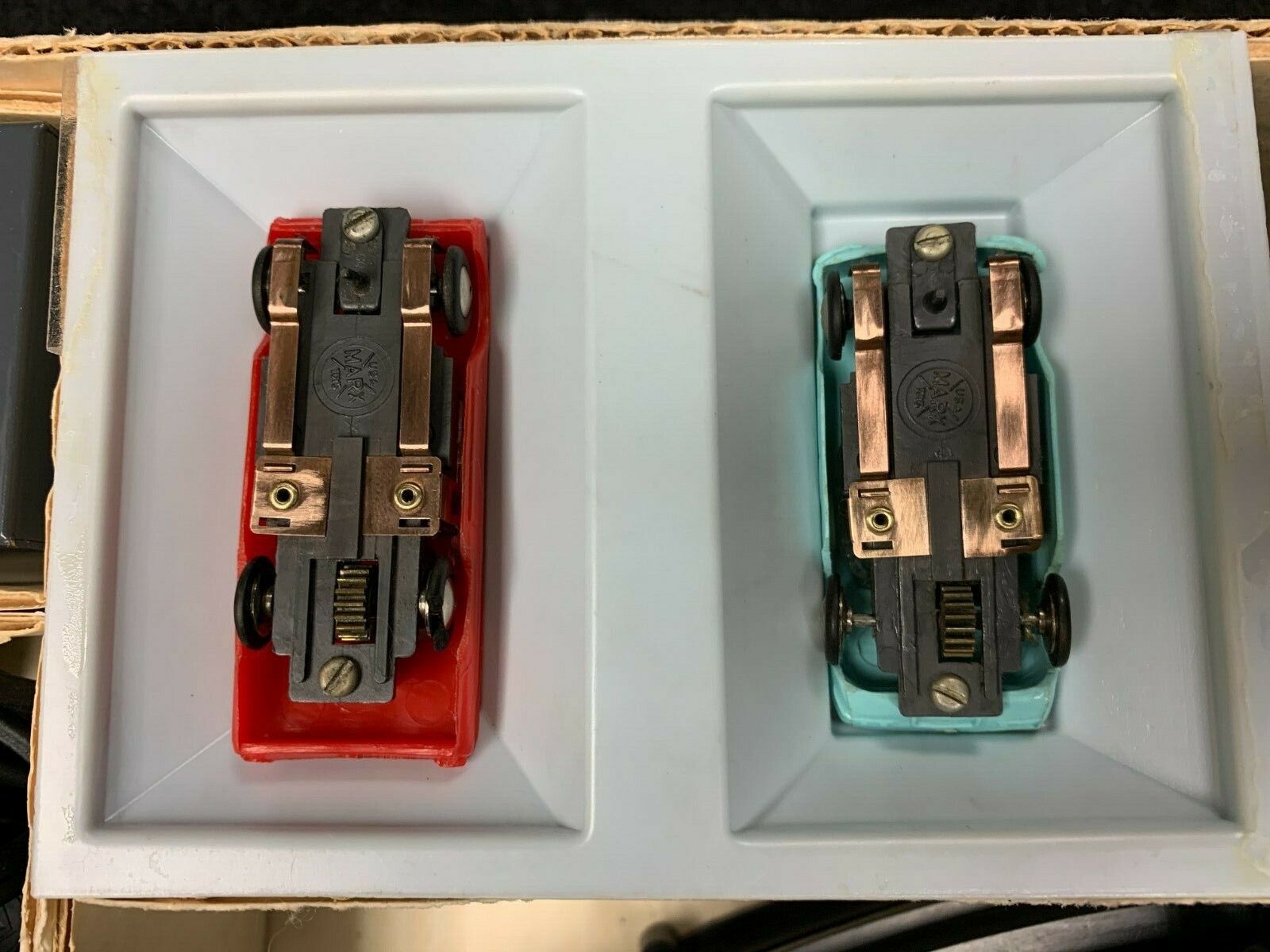 MARX RACE ‘N ROAD SPEEDWAY HO SLOT CAR SET 21575 WITH ORIGINAL CARS eBay