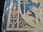 Handmade Mary Saw Scroll Wood Madonna Carving Picture Folk Art — photo 4
