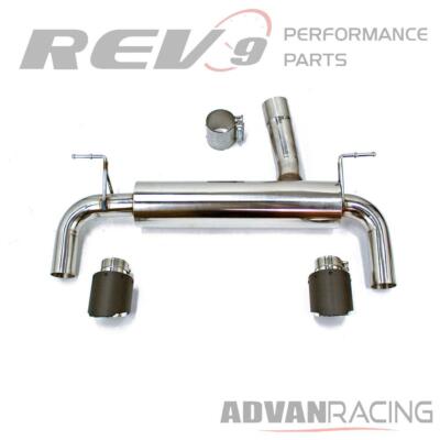 Rev9 CB-211_2 Stainless Steel Axle-Back Sports Muffler Exhaust Carbon Fiber T...