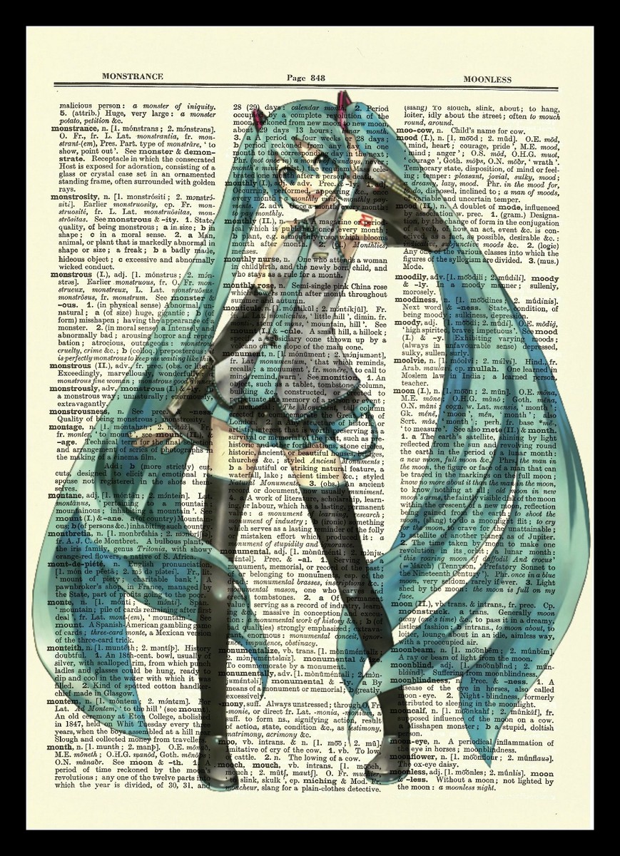 Hatsune Miku Vocaloid Dictionary Art Print Poster Picture Manga