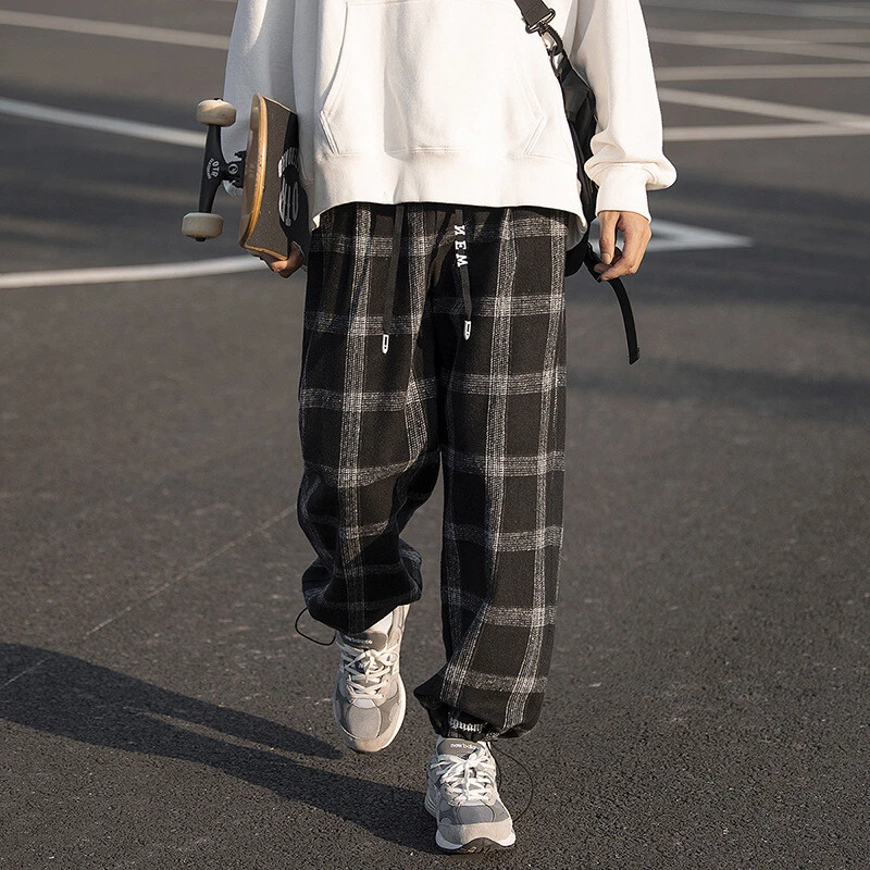 Plaid baggy deals pants