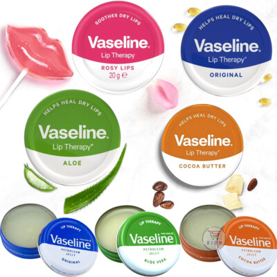 Vaseline Lip Therapy Lip Balm Original,Rosy,Aloe Vera Cocoa Petroleum Jelly  Balm | eBay