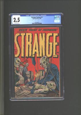 Strange Fantasy #2 CGC 2.5 Ghoulish Laboratory Cover 1952