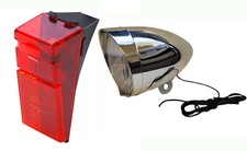 Fahrradlampenset Scheinwerfer Rücklicht für Dynamo Hollandrad Retro Fahrradlampe