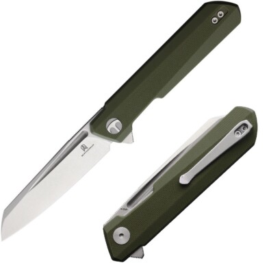 Bestech Knives Dundee Liner Folding Knife 3.5'' M-Cut Steel Blade G10 Handle