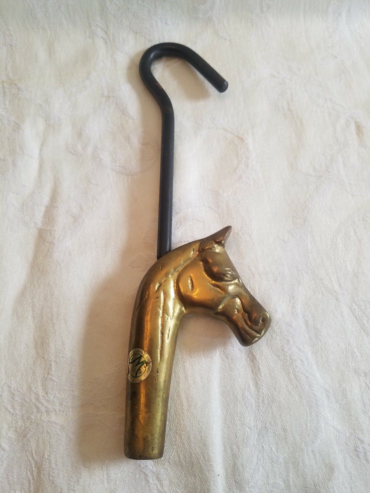 Vintage Brass Horse Head Handle Chimney Fireplace Hook Flue Damper Pull 9 3/4 " eBay