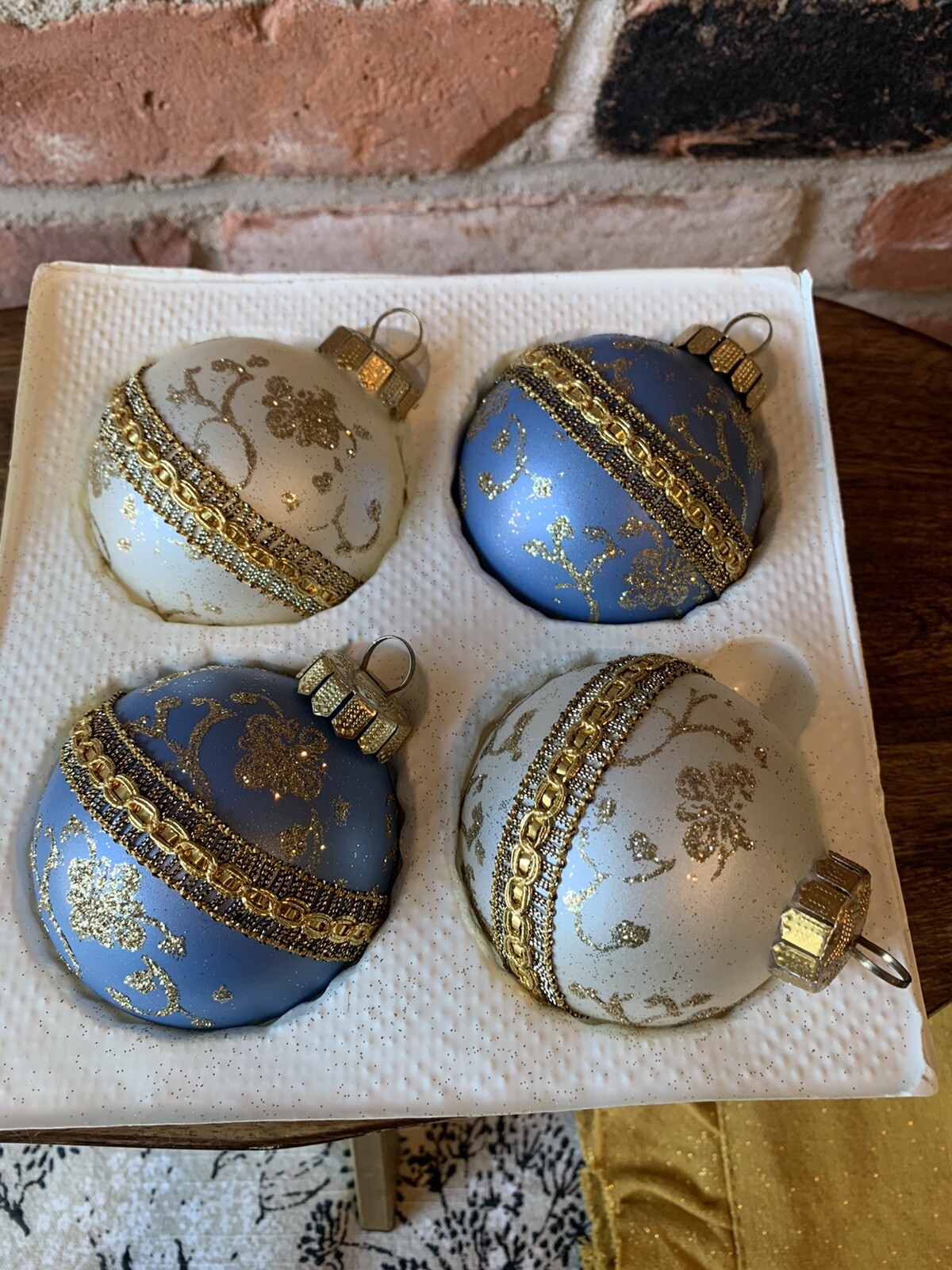 vintage Hummelwerk Art Noel Old World Glass Christmas Tree Ornaments