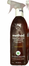 1-Method Daily Wood Cleaner Spray Bottle 28 Fl Oz Almond Scent Plant-Based