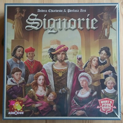 Whats Your Game Signorie Brettspiel Deutsche verblisterte Ausgabe Shrink TOP