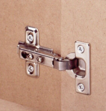 1 pair Cabinet Hinge ~ Concealed Cup ~ Full Overlay Mounting with 26 mm dia Cup