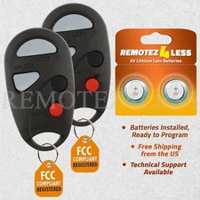2 for 2000 2001 Nissan Maxima Keyless Entry Remote Car Key Fob