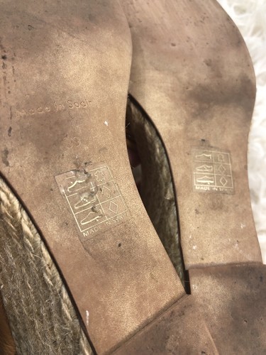 Palomitas By Paloma Barcelo Platform Espadrilles Wedge Shoes Sz 39 Spain - Picture 7 of 7