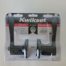Kwikset Balboa Venetian Bronze Entrance Door Lever Lockset 405BL 11P CP K6