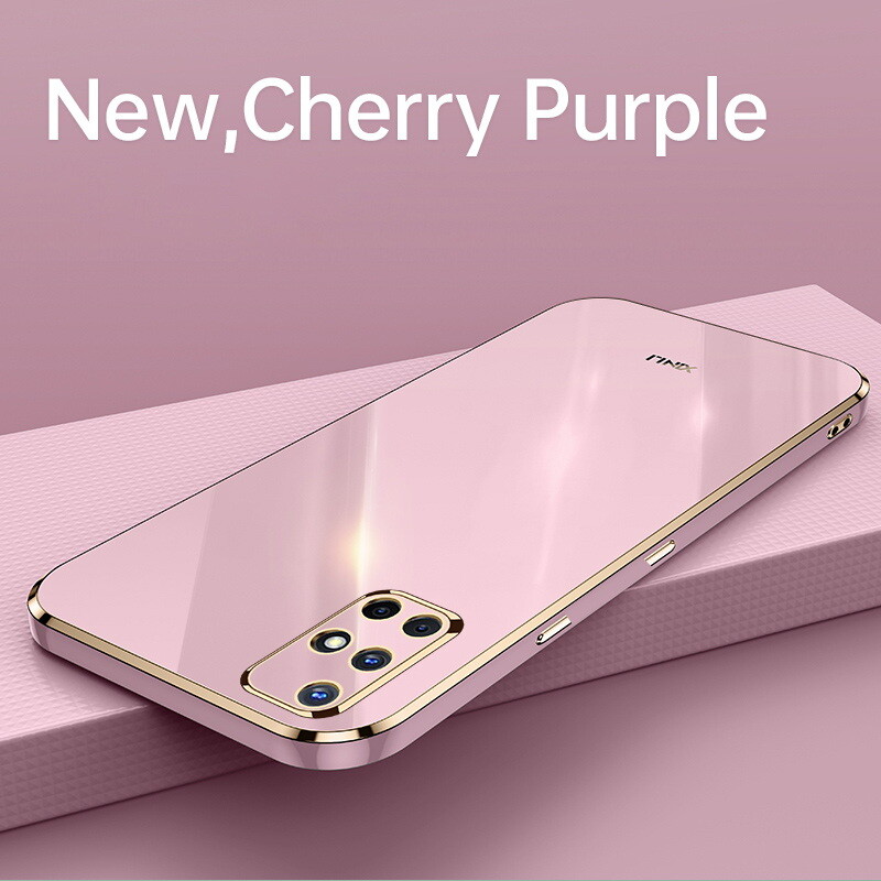 Phone Case For Samsung S25 S24 FE S23 S22 S21 S20 A14 A54 Plating Soft Cover-image