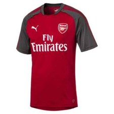MEN'S PUMA FC ARSENAL 2017/2018 TRAINING SOCCER FOOTBALL SHIRT JERSEY RED SIZE S