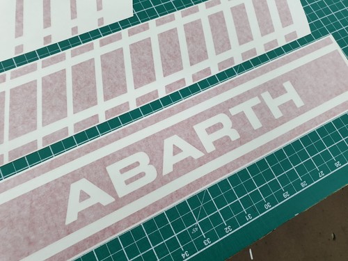 Exact Spec Seitenstreifen für Fiat 500 Abarth Aufkleber Sticker Dekorfolien - Bild 5 von 9