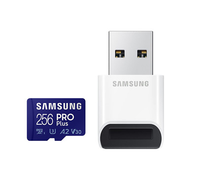 SAMSUNG PRO Plus UHS-I U3 Full HD & 4K UHD 160MB/s Read 120MB/s MB-MD256KB/WW