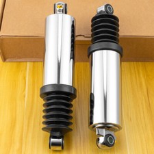 Chrome 12 Rear Air Shocks Suspension For Harley Road King Cvo Police Flhp 97-17