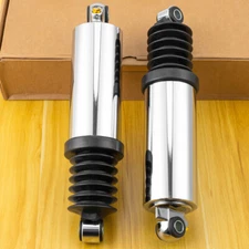 Chrome 12" Rear Air Shocks Suspension For Harley Road King CVO Police FLHP 97-17