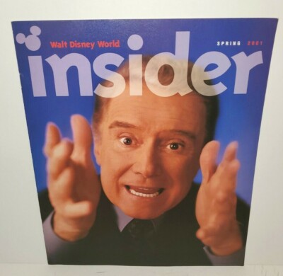 WALT DISNEY WORLD INSIDER MAGAZINE SPRING 2001 ISSUE REGIS PHILBIN MILLIONAIRE