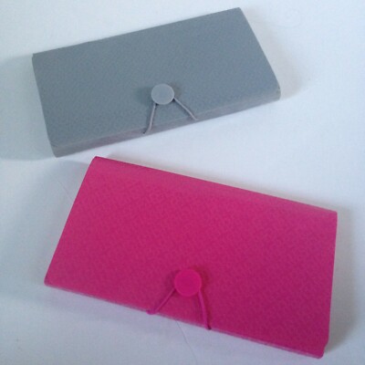 NEW! 13 Pocket Expanding File Folders Paper Organizers Choose Color Pink or Gray