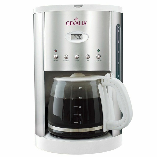 Gevalia CM500 12 Cups Coffee& Espresso Combo Stainless WHITE COLOR eBay
