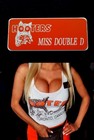 Hooters Uniform Miss Double D Name Tag Pin Dress Up  Rolo Play Holiday Lingerie  — photo 1