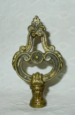 ANT SOLID BRASS 3 7/8"L X 2 1/4" ART NOUVEAU ORNATE LAMP FINIAL/TOPPER~NC #27