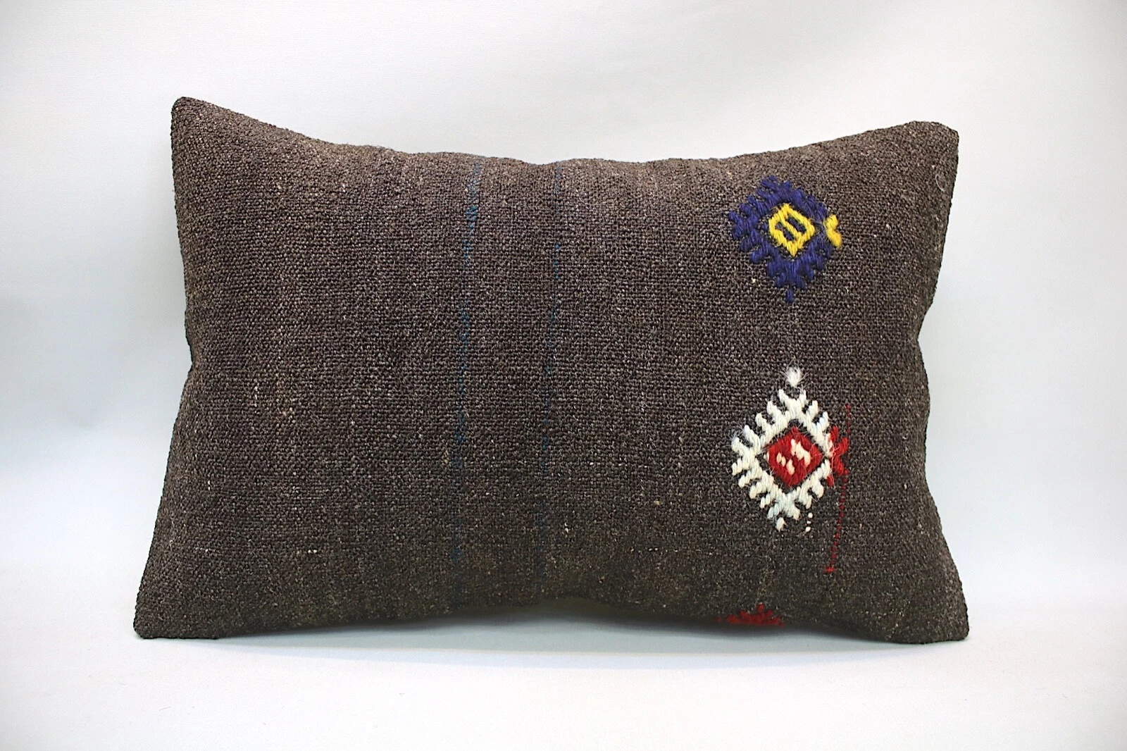 Kilim Sofa Pillow, 16x24 inc, Decorative Throw Pillow, Handmade Vintage Pillow