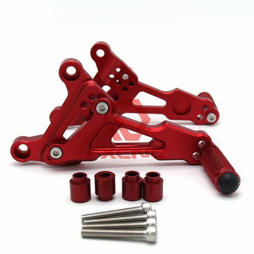 FXCNC CNC Conjuntos traseros delanteros estriberas pedales de clavija para SOCO TC/TS LITE PRO rojo - Imagen 4 de 6