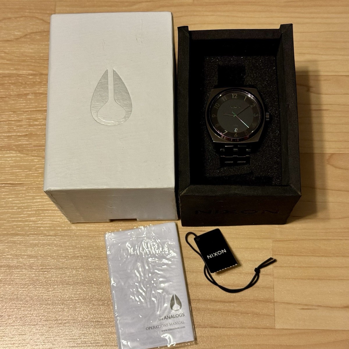 Nixon The Monopoly Own It Gunmetal Purple Stainless Surf Men's