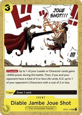 Diable Jambe Joue Shot UC Kingdoms of Intrigue OP04-116 NM