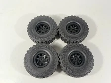 Used Vanquish Yokohama Geolander 1.9 4.75" Red Tires w/KM237 RIOT Wheels Axial