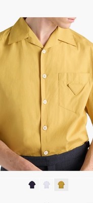 Prada 2026 Mens Short Sleeves Bowling Shirt XL $1290