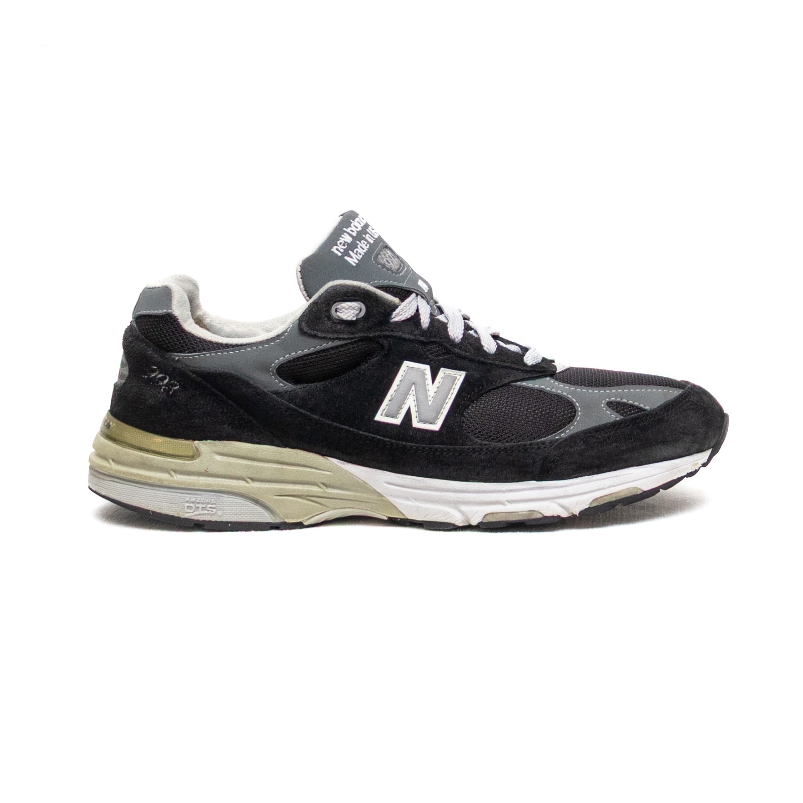 SAOLA New Balance 993 Scarpe da Corsa Sneakers Nero Grigio MR993BK Made In USA Uomo 11 5