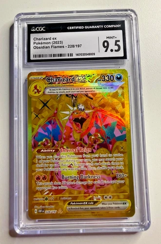 CGC 9.5 Charizard ex 228/197 2023 Obsidian Flames - Gold