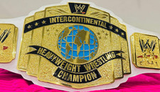 WWE Intercontinental Heavyweight Champion Replica Wrestling Belt White Gold