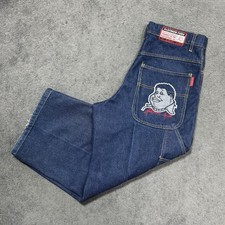 FUBU Fat Albert Carpenter Jeans Baggy Denim Y2K Platinum 34x24