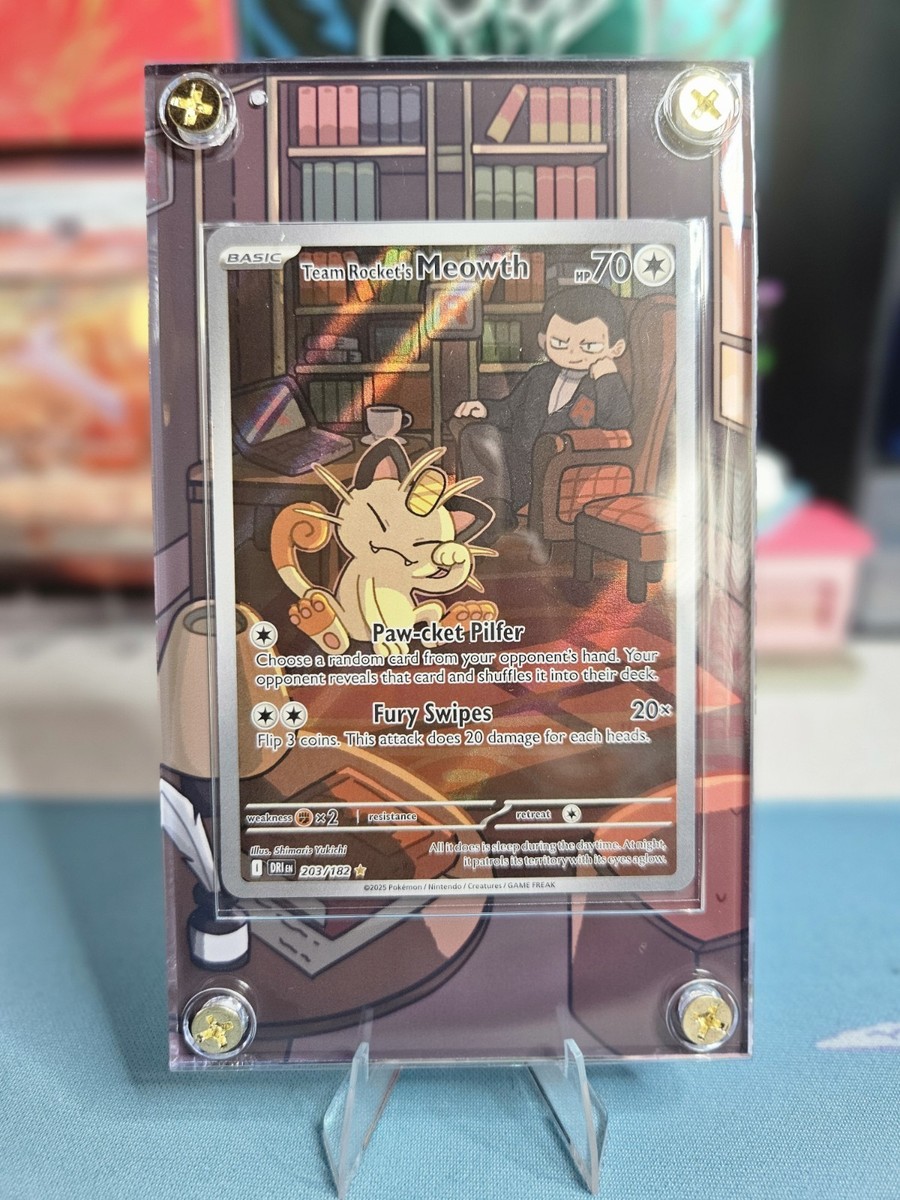 Team Rocket's Meowth - 203/182 - SV10: Destined Rivals Extended