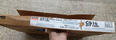 #ad Simpson Strong Tie 16 Ga 150ft Galvanized Coiled Strap Tie CS16 $90.00