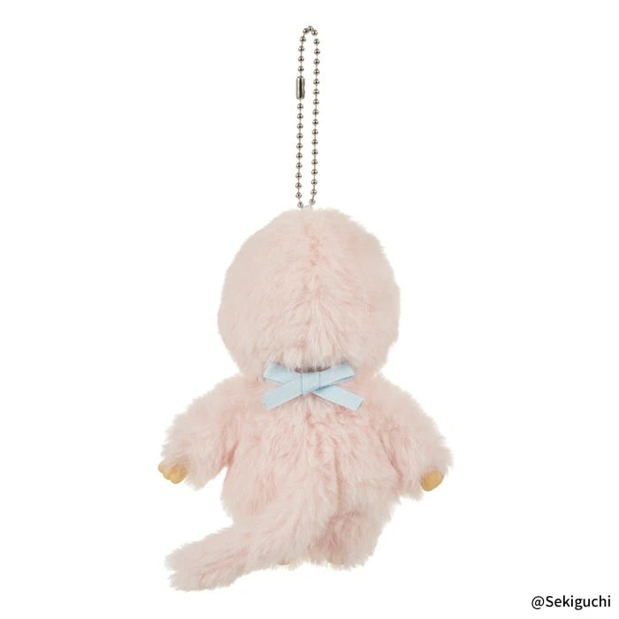 Monchhichi Colors Pink Plush Keychain Doll w/Tag Authentic