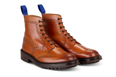 Made In UK - 11 US (10UK) - Trickers - Stow Boots  - Cognac Brown  Commando Sole