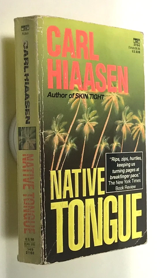 TWO Vintage CARL HIAASEN Paperbacks - Solid Reader copies - G+ to VG- Foto 3 de 4
