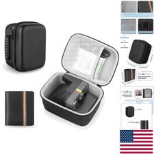 Stylish Black Carrying Case for Polaroid Now Cameras with Space for 40 Photos