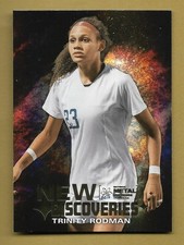 TRINITY RODMAN 2024 SKYBOX METAL ROOKIE RC CARD #ND-7 SOCCER STAR!. rookie card picture