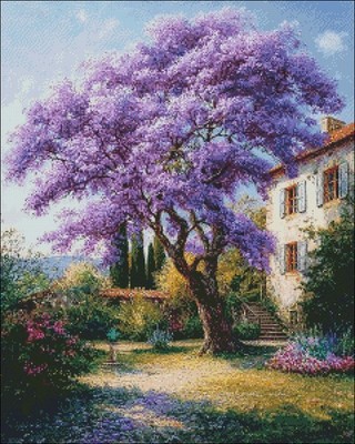 Purple Tree - Counted Cross Stitch Kits Needlework Embroidery