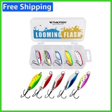 Dynamic 5-Piece Lure Set - Attractive Flash Fishing Spoons for Panfish & Bass