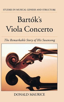 Donald G. Maurice | Bartok's Viola Concerto | Buch | Englisch (2004)