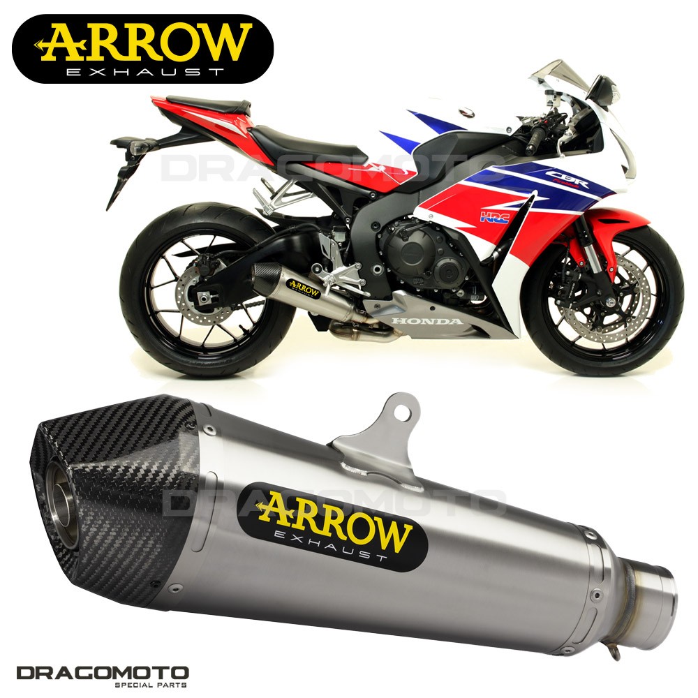 Silencieux HONDA CBR 1000 RR 2014-2015 ARROW X-KONE en Nichrom avec embout carbone